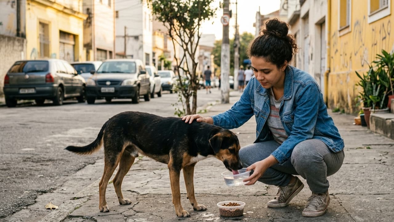 Como ajudar um animal de rua sem colocar sua segurança em risco
