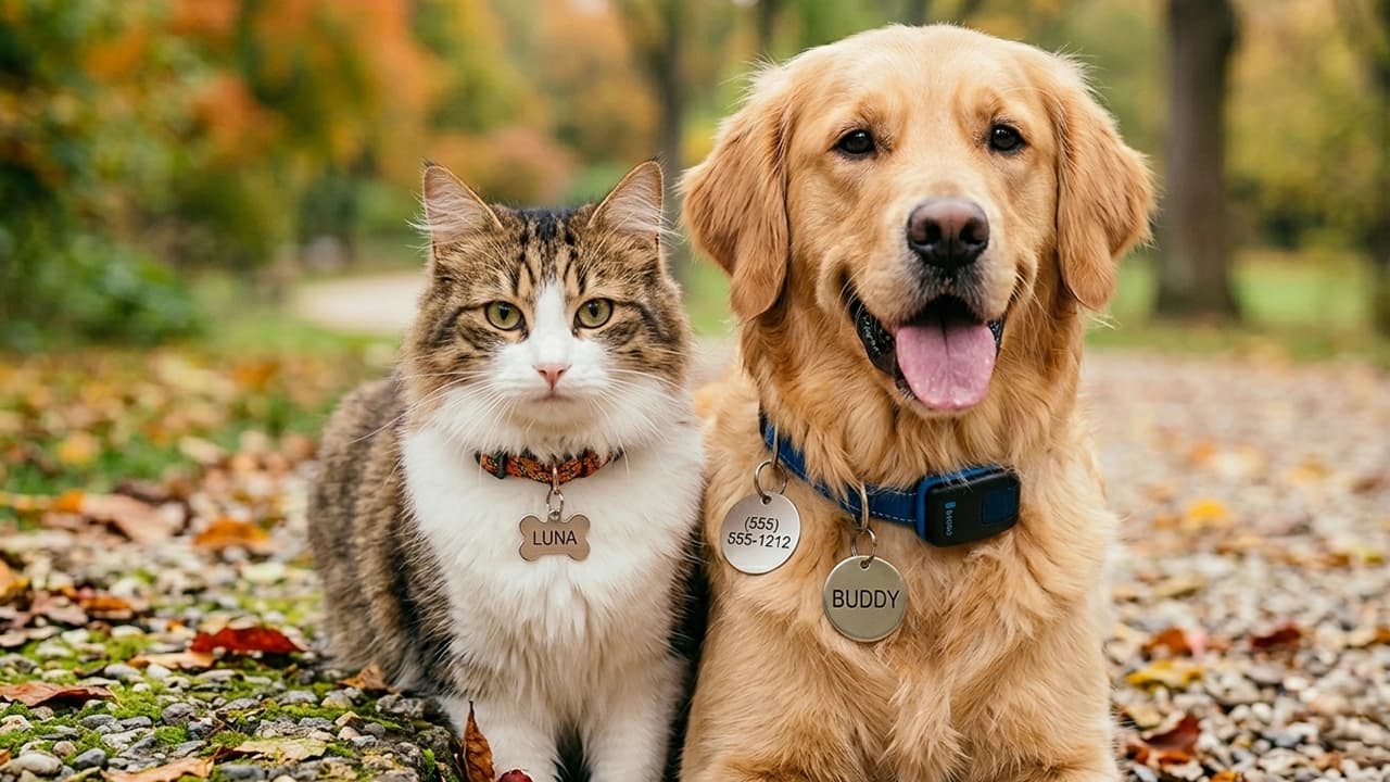 Coleira com identificação: o que incluir, onde fazer e por que salva mais que o microchip
